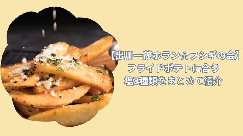 【出川一茂ホラン☆フシギの会】フライドポテトをおいしくする塩8種類の詳細！